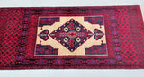 1.7x0.8m Persian Balouchi Prayer Rug