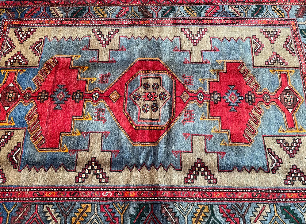 Tribal Persian Khamseh Rug 2x1.35m