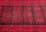 2.9x1.4m Vintage Persian Quchan Rug