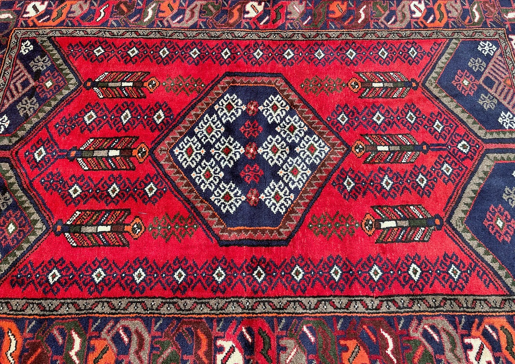 1.9x1.3m Village Persian Zanjan Rug