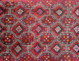 3x1.5m Vintage Balouchi Persian Rug