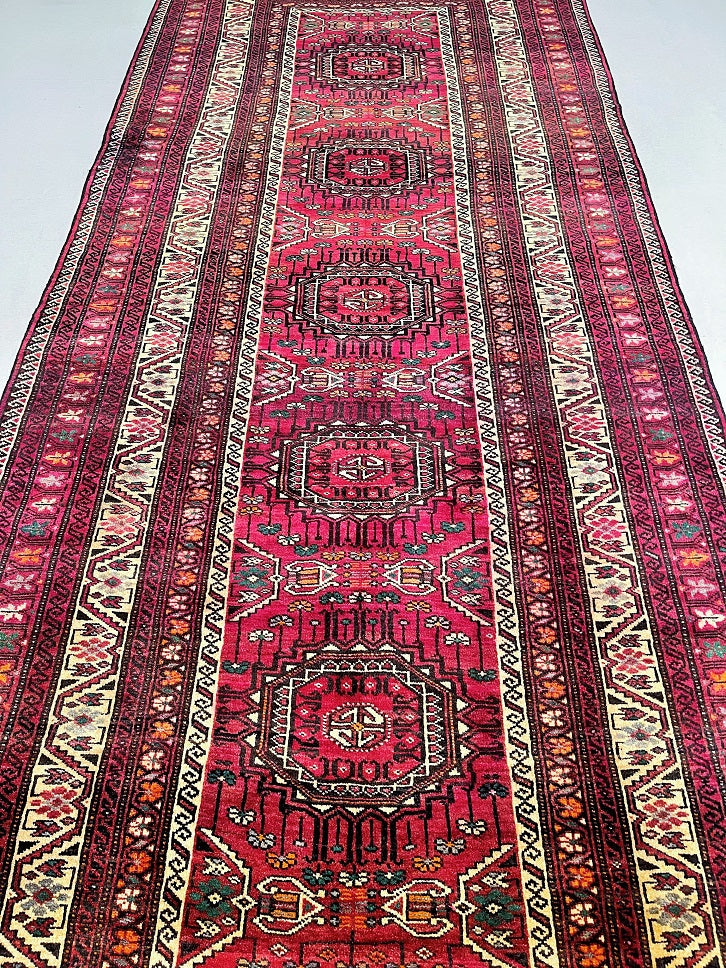 3.1x1.4m Tribal Quchan Persian Rug