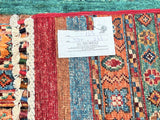 3.2x2.5m Shawl Afghan Super Kazak Rug
