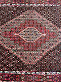 1.5x1.2m Persian Senneh Bijar Rug