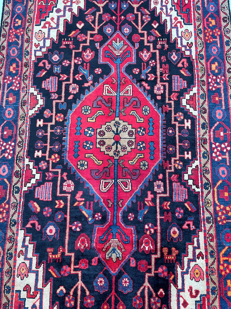 3x1.6m Vintage Tuserkan Persian Rug