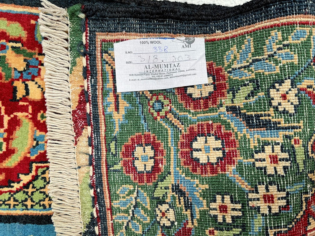 3.2x2m Traditional Afghan Roshnai Rug