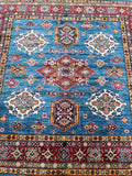 1.9x1.9m Square Royal Kazak Afghan Rug