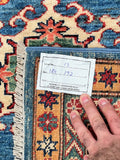 1.9x1.9m Square Royal Kazak Afghan Rug