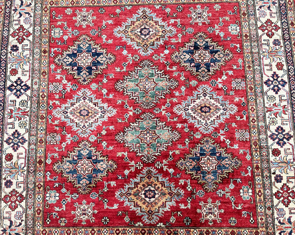 2x1.8m Royal Kazak Afghan Rug