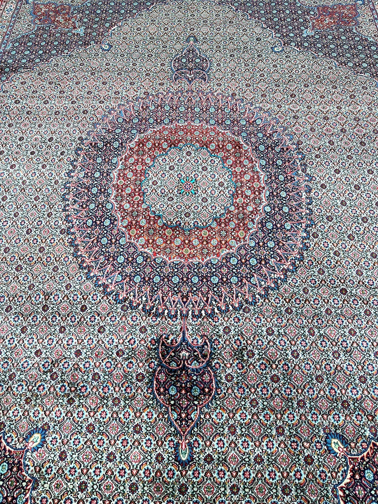 4x2.9m Vintage Persian Birjand Rug