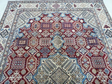 3.6x2.5m Silkinlaid Nain Persian Rug