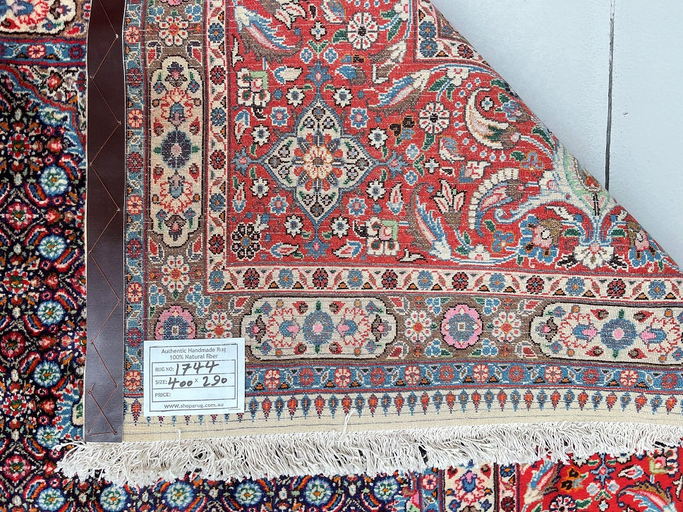 4x2.9m Vintage Persian Birjand Rug
