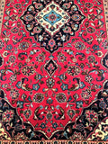 2.5x1.5m Vintage Kashan Persian Rug - shoparug