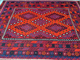 3.3x2.5m Afghan Meymaneh Kilim Rug