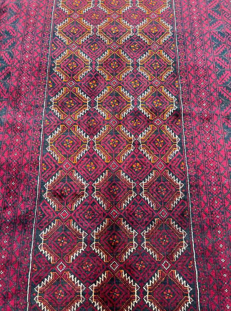 Nomadic Persian Balouchi Rug 2.1x1.1m