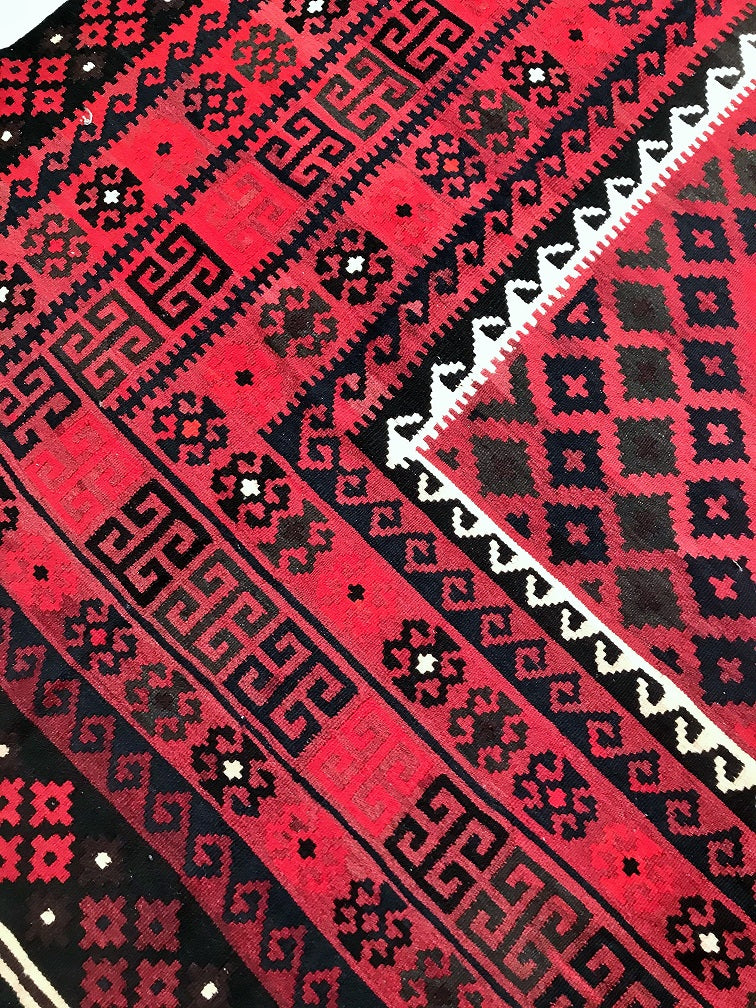 4.2x2.7m Vintage Afghan Meymaneh Kilim Rug