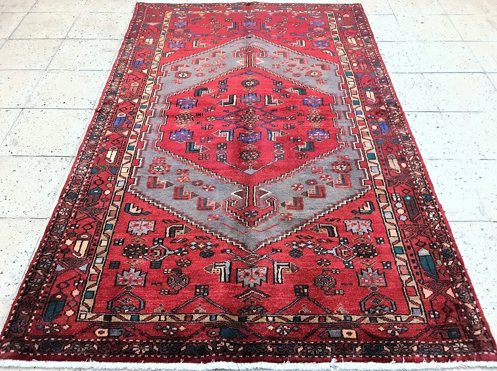 Vintage Tribal Persian Zanjan Rug 2.1x1.3m | shoparug