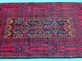 1.8x1.1m Tribal Persian Balouchi Rug