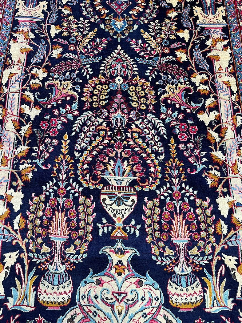 Tree Of Life Persian Mashad Rug Signed 3x2m