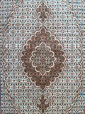 1.5x1m Fish Design Persian Tabriz Rug