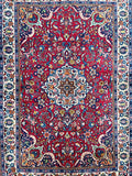 1.5x1m Antique Ghiasabad Persian Rug