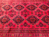 2.4x1.7m Geometric Afghan Kunduz Rug - shoparug