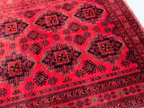 2.4x1.7m Geometric Afghan Kunduz Rug