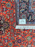 2.2x1.5m Persian Kashan Rug Signed