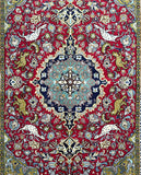 2x1.3m Vintage Persian Qum Rug
