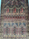 Antique Afghan Balouchi Prayer Rug