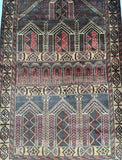 Antique Afghan Balouchi Prayer Rug