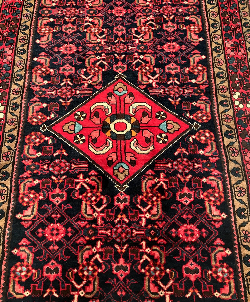 4m Vintage Tribal Persian Malayer Runner