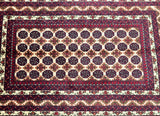 1.6x1m Tribal Roshnai Afghan Rug