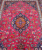 3.4x2.6m Traditional Persian Mashad Rug