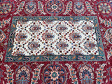 Unique room size lambs wool hand knotted Afghan Chobi rug 238x171cm at Persian rug warehouse WA in Perth