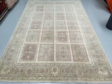 Full room size pastel tone handmade Afghan Chobi rug 297x200cm