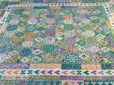 Large Room Size Authentic Handmade Afghan Waziri Kilim Rug 3.7x2.7m For Australian Homes.