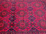 Full room size lambs wool hand knotted Afghan Kunduz rug 3x2m Perth