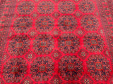 Full room size wool hand knotted tribal Afghan Kunduz rug 3.1x2.1m Kalamunda