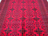 Large room size wool tribal handmade Afghan Kunduz rug 3.5x2.5m Sydney