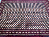 Fine Full Room Size Genuine Handmade Afghan Roshnai Rug