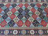 Full room size garden design hand knotted Afghan Roshnai rug 3.3x2m Australia