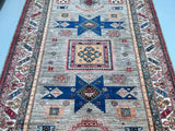 Caucasian Afghan Royal Kazak Rug 2.9x2m
