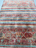 Rare room size shawl design handmade Afghan super Kazak rug 2.4x1.7m Perth