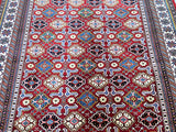Full room size lambs wool hand knotted Afghan super Kazak rug 279x214cm Australia