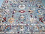 Large room size pure woo handmade Afghan Ushak rug 290x245cm Perth