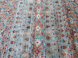 Stunning Khorjin design handmade Afghan Super Kazak rug 201x154cm
