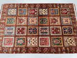Amazing garden design handmade Afghan super Kazak rug 156x103cm