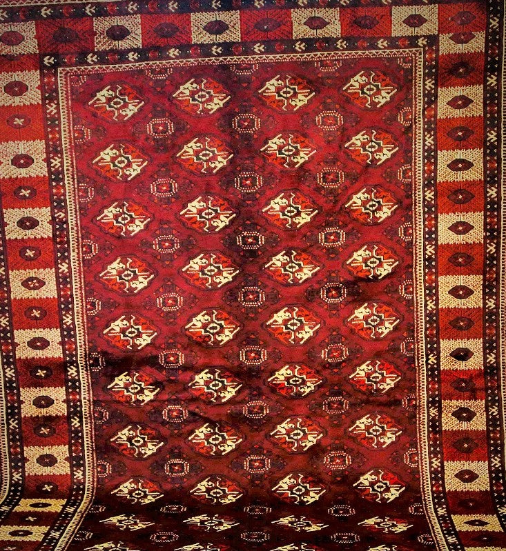 Bokhara Design Persian Turkoman Rug 3x2m