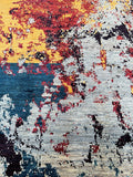 Pure wool modern hand knotted Afghan Gabbeh rug 202x149cm Perth